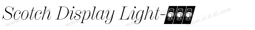 Scotch Display Light字体转换